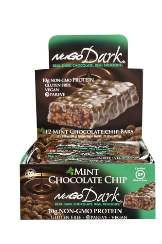 Comprar NuGo Nutrition NuGo® Dark Bars Gluten Free Mint Chocolate Chip -- 12 Bars