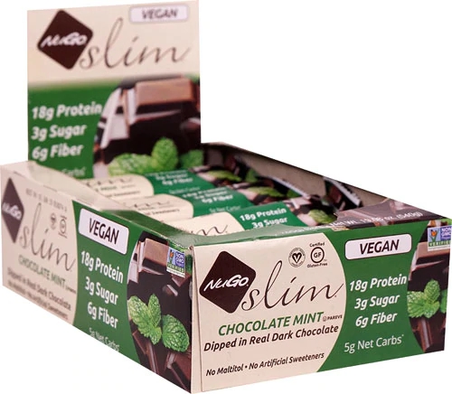 Comprar NuGo Nutrition NuGo® Slim Bars Gluten Free Chocolate Mint -- 12 Bars
