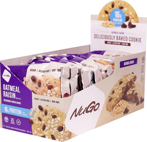 Comprar NuGo Nutrition Protein Cookies Oatmeal Raisin -- 12 Cookies