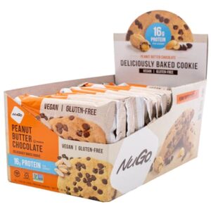 NuGo Nutrition Protein Cookies Peanut Butter Chocolate -- 12 Cookies