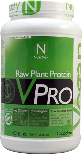 Comprar NutraKey VPRO Raw Plant Protein Chocolate -- 2 lbs
