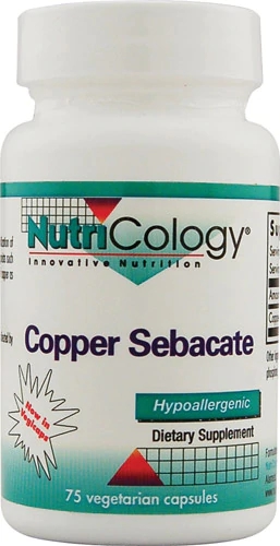 Comprar NutriCology Copper Sebacate -- 75 Capsules