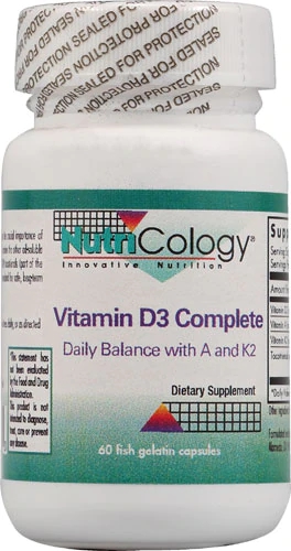 NutriCology Vitamin D3 Complete -- 60 Gelatin Capsules