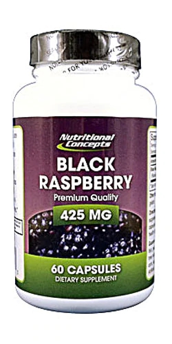 Comprar Nutritional Concepts Black Raspberry -- 425 mg - 60 Capsules