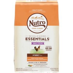 Comprar Nutro Wholesome Essentials Small Bites Adult Dog Food Chicken Brown Rice & Sweet Potato -- 30 lbs