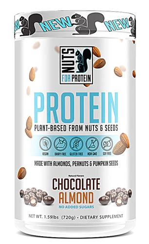 Comprar Nuts For Protein Plant-Based Protein Dietary Supplement Chocolate Almond -- 1.59 lbs