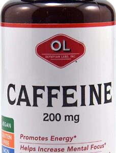 Olympian Labs Caffeine -- 200 mg - 100 Tablets