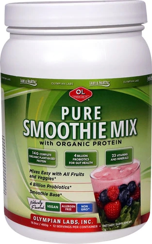 Comprar Olympian Labs Pure Smoothie Mix with Organic Protein Naturally Flavored -- 12 Servings