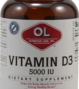 Olympian Labs Vitamin D3 -- 5000 IU - 100 Softgels