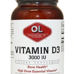 Olympian Labs Vitamin D3 -- 3000 IU - 100 Capsules