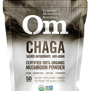 OM Organic Mushroom Nutrition Supplement Powder - Chaga -- 3.5 oz