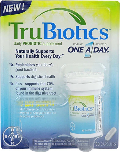 One-A-Day TruBiotics® Daily Probiotic Supplement -- 30 Vegetarian Capsules