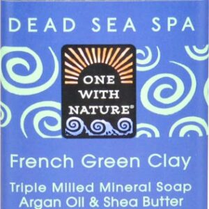 One With Nature Dead Sea Spa Mineral Soap French Green Clay -- 7 oz