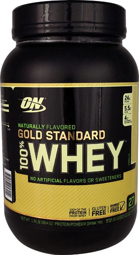 Optimum Nutrition Gold Standard 100% Whey™ Naturally Flavored Vanilla -- 1.9 lbs