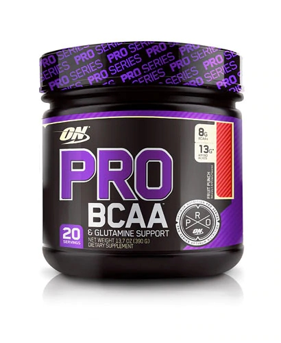 Comprar Optimum Nutrition PRO BCAA & Glutamine Support Fruit Punch -- 20 Servings