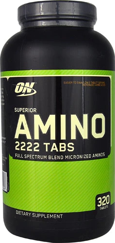 Comprar Optimum Nutrition Superior Amino 2222 Tabs -- 320 Tablets
