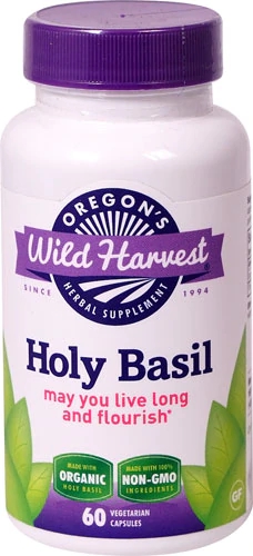 Comprar Oregon's Wild Harvest Holy Basil -- 60 Non-GMO Vegetarian Capsules