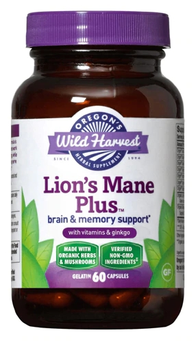 Comprar Oregon's Wild Harvest Lion's Mane Plus™ Organic -- 60 Gelatin Capsules