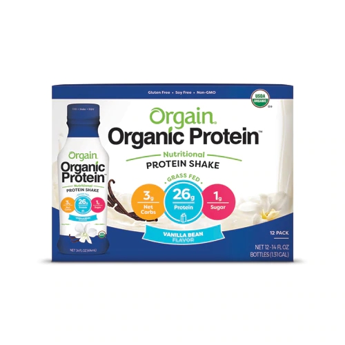 Orgain Organic Protein™ Nutritional Protein Shake Vanilla Bean -- 12 Bottles
