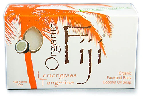 Comprar Organic Fiji Face and Body Coconut Oil Soap Lemongrass Tangerine -- 7 oz