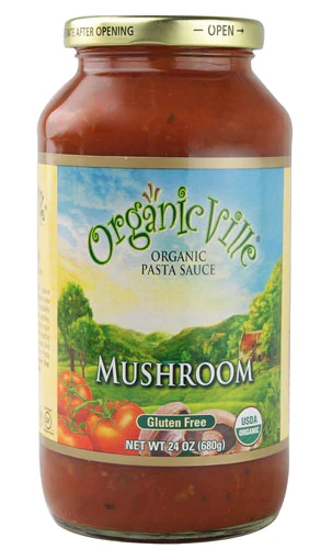 Comprar Organicville Organic Pasta Sauce Gluten Free Mushroom -- 24 oz