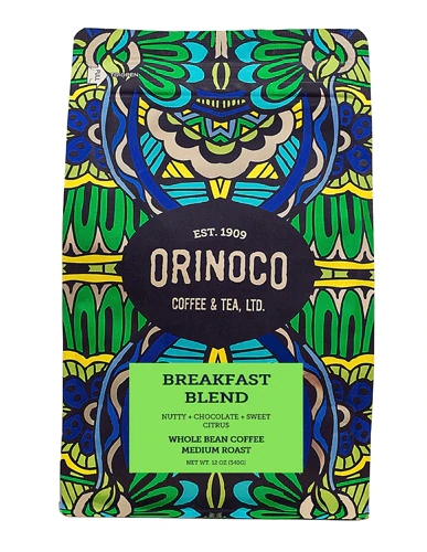 Comprar Orinoco Coffee & Tea Whole Bean Coffee Medium Roast Breakfast Blend -- 12 oz