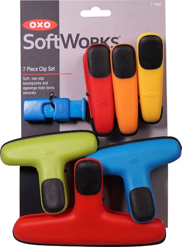 Comprar OXO Softworks Kitchen Clips, Assorted Colors -- 7 Clips
