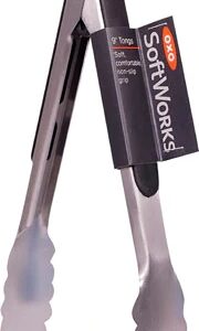 OXO Softworks Stainless Steel Locking Tongs, 9" -- 1 Unit