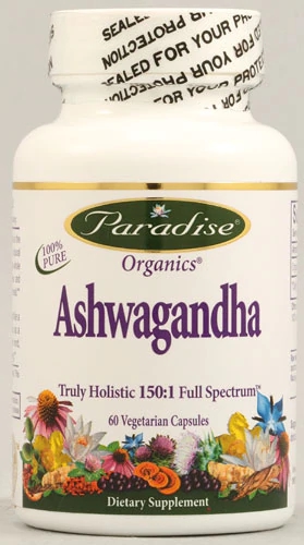 Comprar Paradise Herbs Organics Ashwagandha -- 60 Vegetarian Capsules