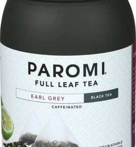 Paromi Tea Full Leaf Tea Earl Grey Black Tea -- 15 Biodegradable Pyramid Sachets