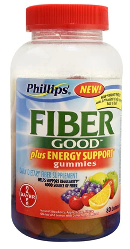 Comprar Phillips' Daily Care Fiber Good® Plus Energy Support Gummies Assorted Fruit -- 80 Gummies