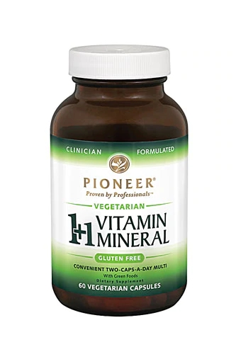 Comprar Pioneer 1+1 Vitamin Mineral Gluten Free -- 60 Vegetarian Capsules