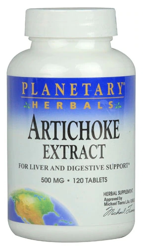 Planetary Herbals Artichoke Extract -- 500 mg - 120 Tablets