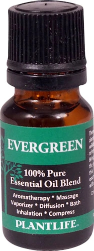 Plantlife 100% Pure Essential Oil Blend Evergreen -- 0.33 fl oz