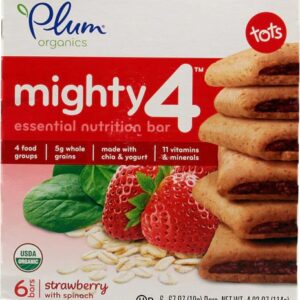 Comprar Plum Organics Mighty 4™ Essential Nutrition Bar Strawberry with Spinach -- 6 Bars