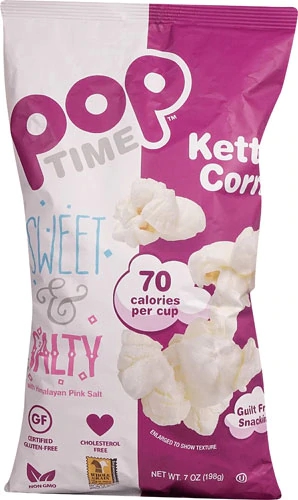 Poptime Kettle Cooked Popcorn Gluten Free Sweet & Salty -- 7 oz