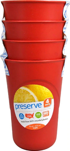 Comprar Preserve Everyday Cups 16 - fl oz Capacity Pepper Red -- 4 Cups