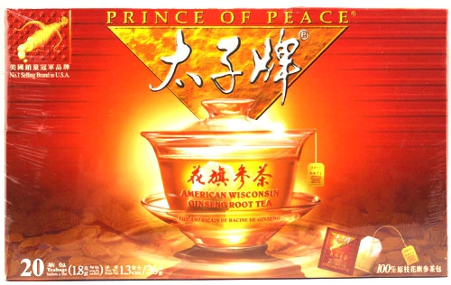 Comprar Prince of Peace American Wisconsin Ginseng Root Tea -- 20 Tea Bags