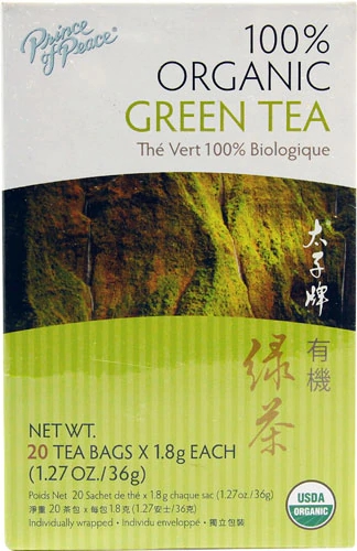 Comprar Prince of Peace Organic Green Tea -- 20 Tea Bags