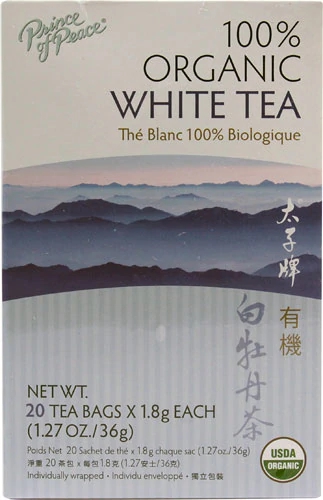 Prince of Peace Organic White Tea -- 20 Tea Bags
