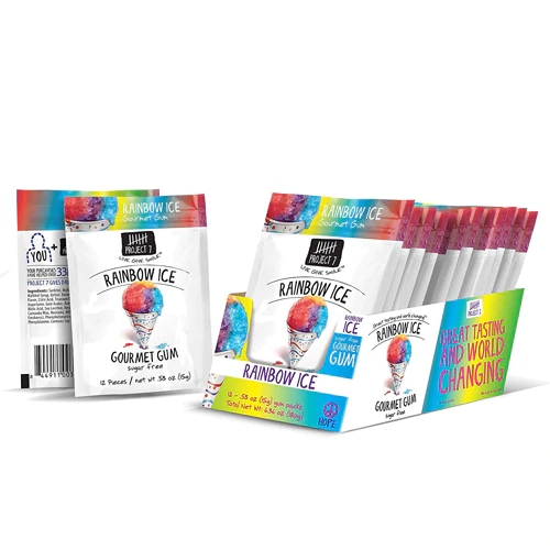 Comprar Project 7 Gourmet Gum Sugar Free Rainbow Ice -- 12 Pack