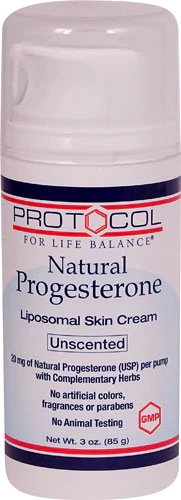 Comprar Protocol For Life Balance Natural Progesterone Liposomal Skin Cream Unscented -- 3 oz