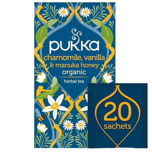 Comprar Pukka Organic Herbal Tea Chamomile, Vanilla & Manuka Honey -- 20 Tea Bags