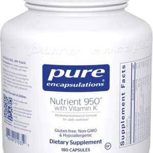 Pure Encapsulations Nutrient 950® with Vitamin K -- 180 Capsules