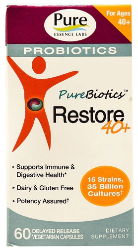 Comprar Pure Essence Labs PureBiotics™ Restore 40 Plus -- 60 Vegetarian Capsule