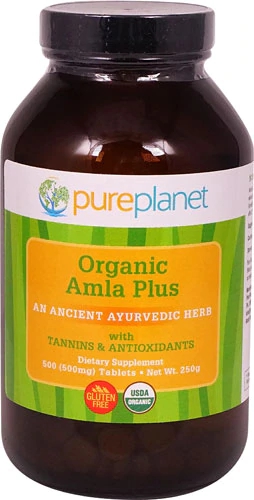 Pure Planet Organic Amla Plus -- 500 mg - 500 Tablets