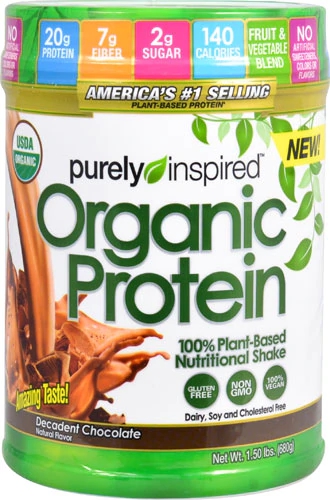Purely Inspired Plant-Based Protein Nutritional Shake Decadent Chocolate -- 1.5 lbs