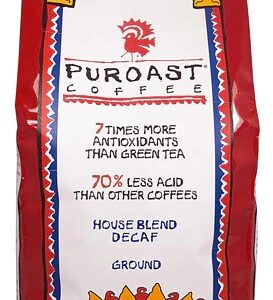 Puroast Low Acid Coffee House Blend Natural Decaf Drip Grind -- 2.5 lbs