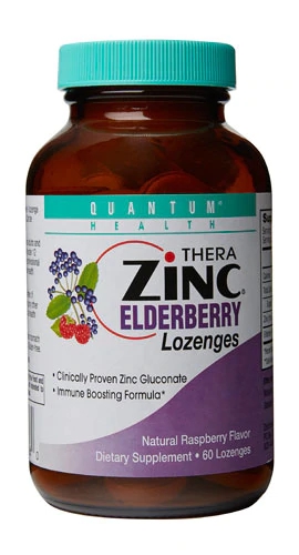 Comprar Quantum Health® Thera Zinc Elderberry Lozenges Natural Raspberry -- 60 Lozenges