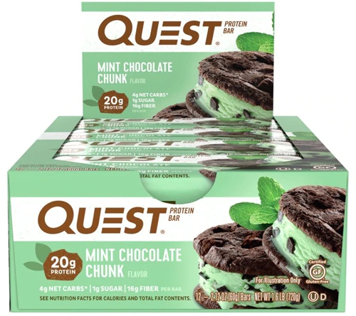 Comprar Quest Nutrition QuestBar Protein Bar Mint Chocolate Chunk -- 12 Bars